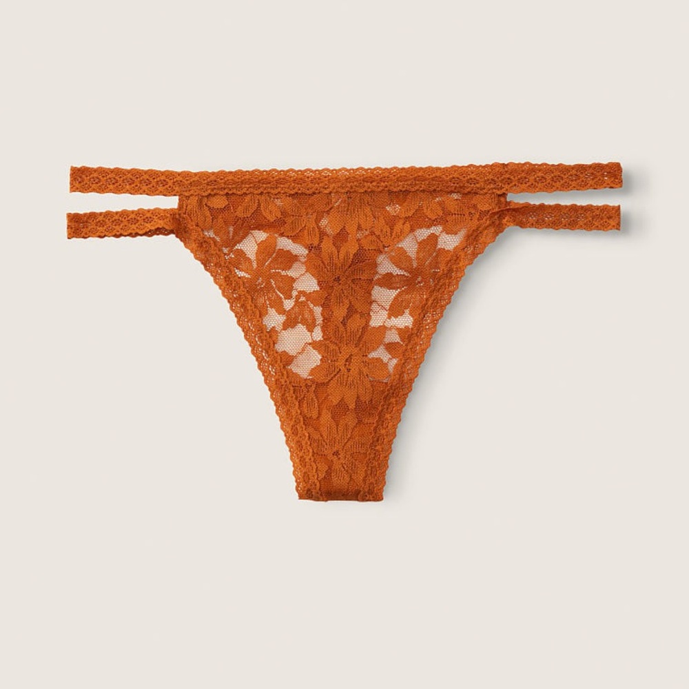 PINK Lacey Strappy Thong XL
